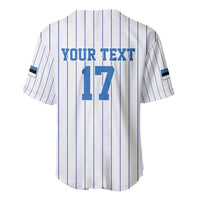 Custom Estonia Football Baseball Jersey Retro Jersey White Version