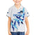 Custom Estonia Football Family Matching Off Shoulder Maxi Dress and Hawaiian Shirt Retro Jersey White Version