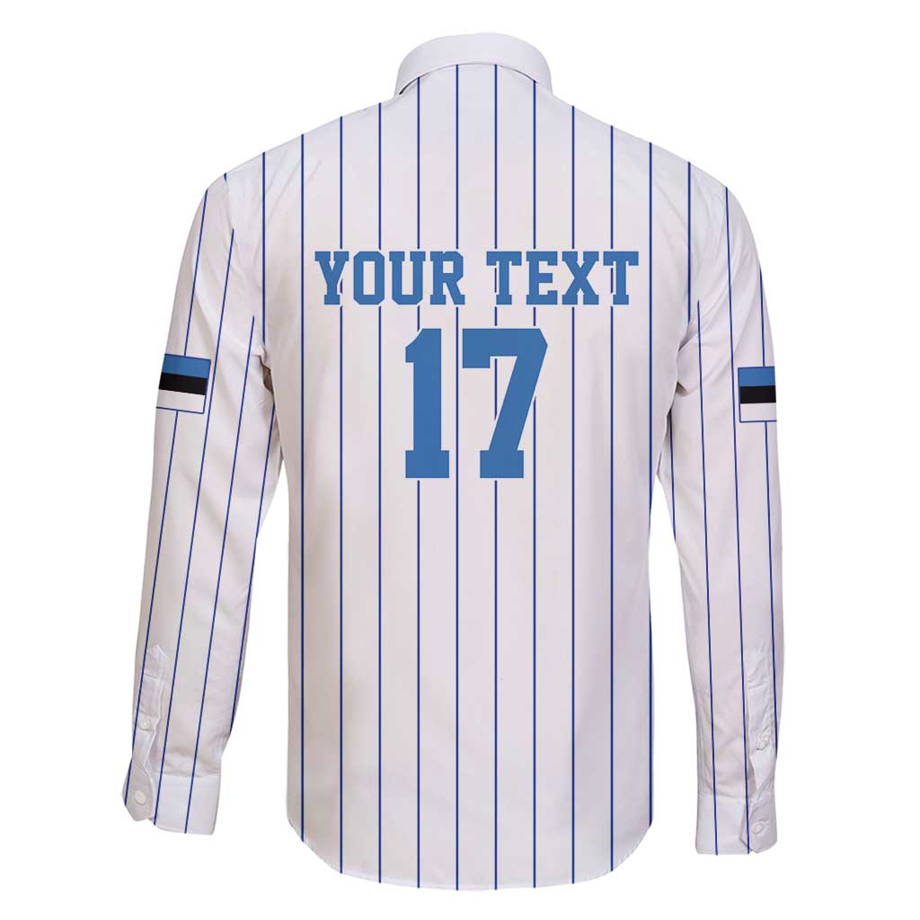 Custom Estonia Football Family Matching Puletasi and Hawaiian Shirt Retro Jersey White Version