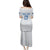 Custom Estonia Football Family Matching Puletasi and Hawaiian Shirt Retro Jersey White Version