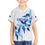 Custom Estonia Football Family Matching Short Sleeve Bodycon Dress and Hawaiian Shirt Retro Jersey White Version