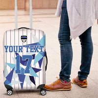 Custom Estonia Football Luggage Cover Retro Jersey White Version