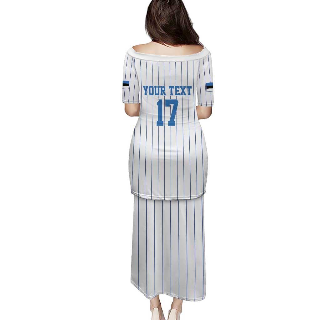 Custom Estonia Football Puletasi Retro Jersey White Version