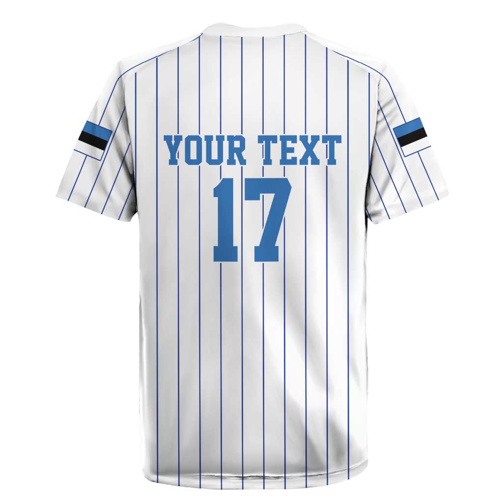 Custom Estonia Football Rugby Jersey Retro Jersey White Version