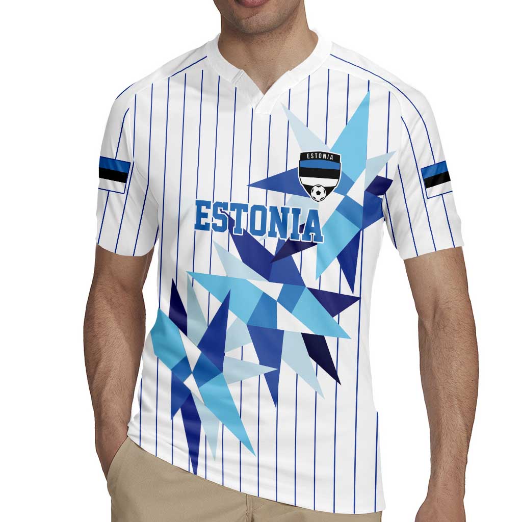 Custom Estonia Football Rugby Jersey Retro Jersey White Version