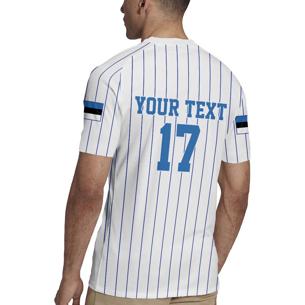 Custom Estonia Football Rugby Jersey Retro Jersey White Version