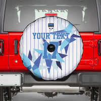 Custom Estonia Football Spare Tire Cover Retro Jersey White Version