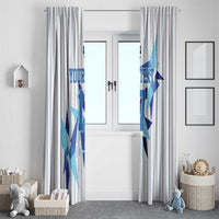 Custom Estonia Football Window Curtain Retro Jersey White Version