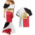 Haiti First Empire Couples Matching Mermaid Dress and Hawaiian Shirt Anpi an Ayiti 1804-1806
