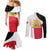 Haiti First Empire Couples Matching Mermaid Dress and Long Sleeve Button Shirt Anpi an Ayiti 1804-1806
