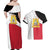 Haiti First Empire Couples Matching Off Shoulder Maxi Dress and Hawaiian Shirt Anpi an Ayiti 1804-1806