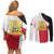 Haiti First Empire Couples Matching Off Shoulder Short Dress and Long Sleeve Button Shirt Anpi an Ayiti 1804-1806