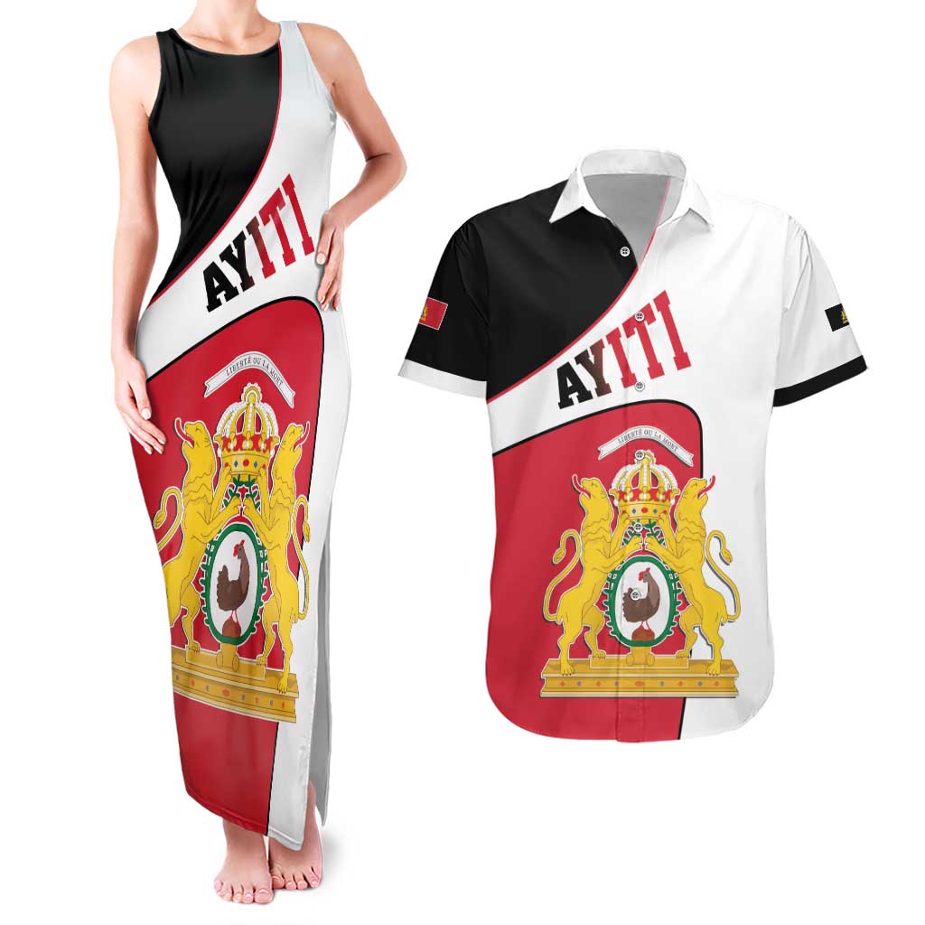 Haiti First Empire Couples Matching Tank Maxi Dress and Hawaiian Shirt Anpi an Ayiti 1804-1806
