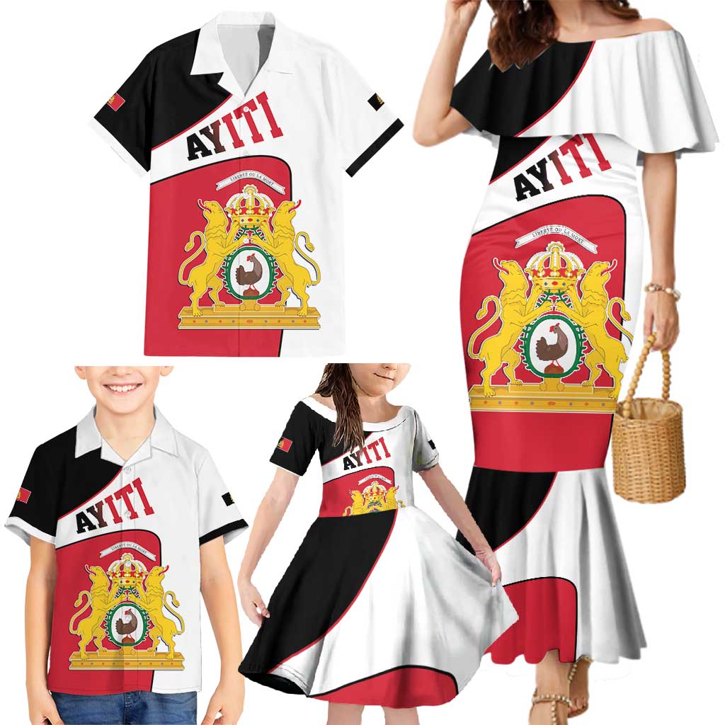 Haiti First Empire Family Matching Mermaid Dress and Hawaiian Shirt Anpi an Ayiti 1804-1806