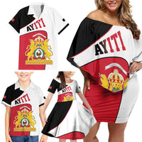 Haiti First Empire Family Matching Off Shoulder Short Dress and Hawaiian Shirt Anpi an Ayiti 1804-1806