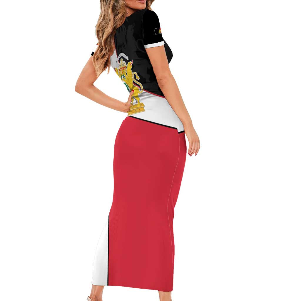 Haiti First Empire Family Matching Short Sleeve Bodycon Dress and Hawaiian Shirt Anpi an Ayiti 1804-1806