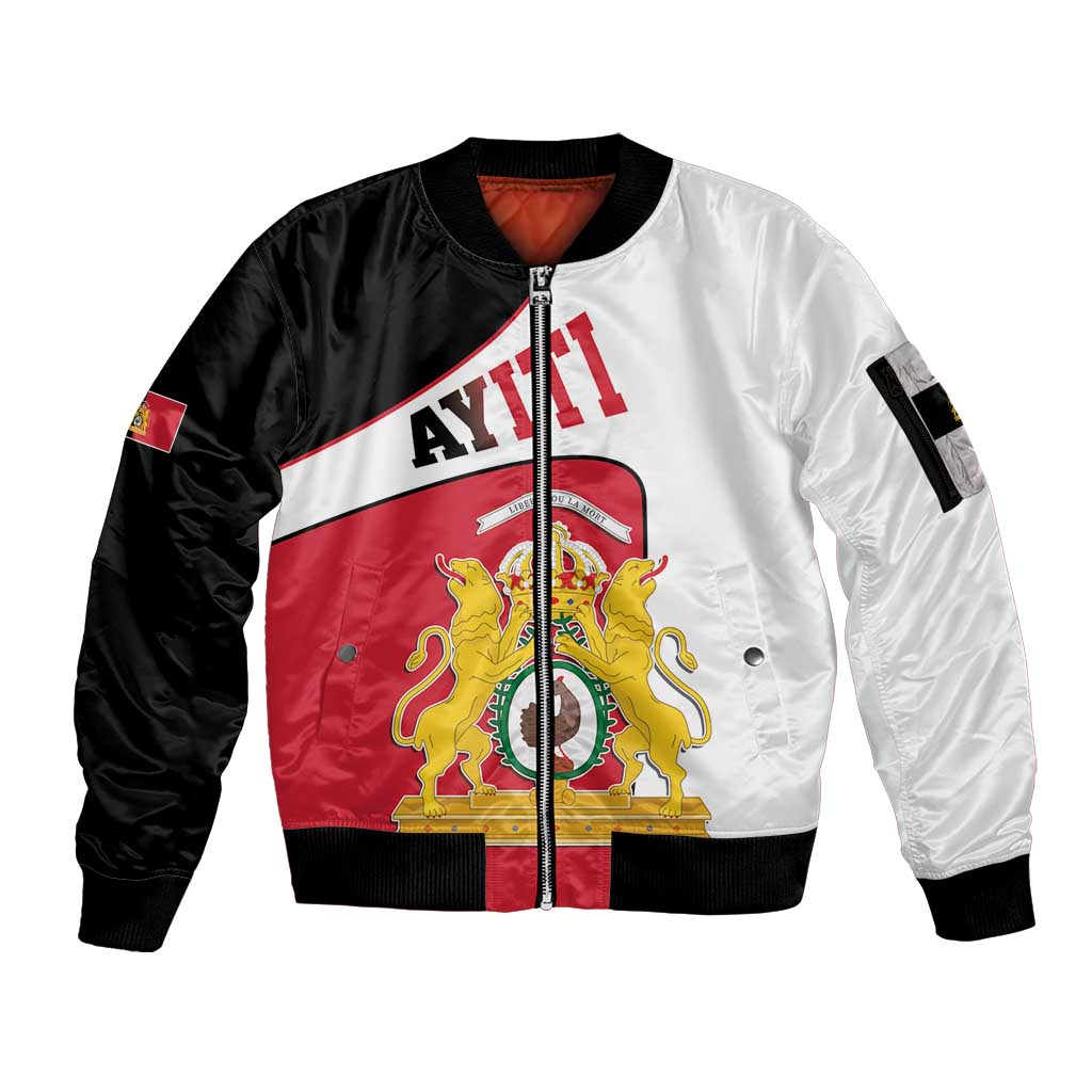 Haiti First Empire Sleeve Zip Bomber Jacket Anpi an Ayiti 1804-1806