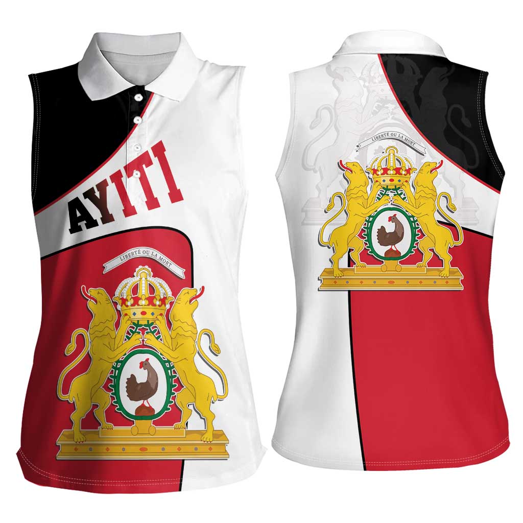 Haiti First Empire Women Sleeveless Polo Shirt Anpi an Ayiti 1804-1806