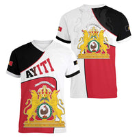 Haiti First Empire Women V-Neck T-Shirt Anpi an Ayiti 1804-1806