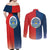North Haiti State of Haiti Couples Matching Off Shoulder Maxi Dress and Long Sleeve Button Shirt Leta an Ayiti 1806-1811