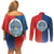 North Haiti State of Haiti Couples Matching Off Shoulder Short Dress and Long Sleeve Button Shirt Leta an Ayiti 1806-1811