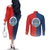 North Haiti State of Haiti Couples Matching Off The Shoulder Long Sleeve Dress and Long Sleeve Button Shirt Leta an Ayiti 1806-1811