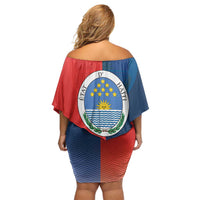 North Haiti State of Haiti Family Matching Off Shoulder Short Dress and Hawaiian Shirt Leta an Ayiti 1806-1811