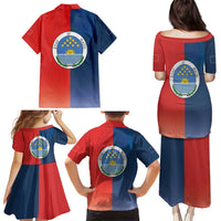 North Haiti State of Haiti Family Matching Puletasi and Hawaiian Shirt Leta an Ayiti 1806-1811