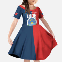 North Haiti State of Haiti Family Matching Short Sleeve Bodycon Dress and Hawaiian Shirt Leta an Ayiti 1806-1811