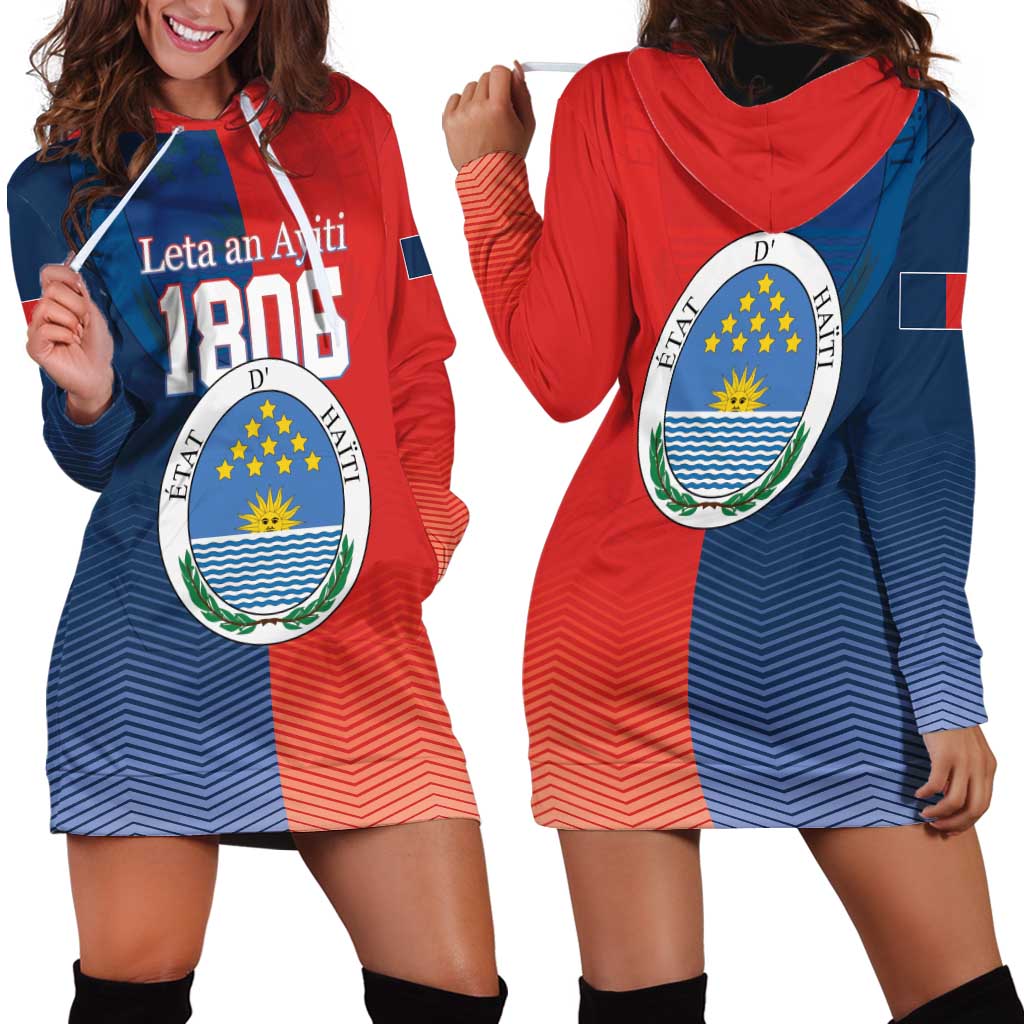 North Haiti State of Haiti Hoodie Dress Leta an Ayiti 1806-1811