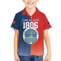 North Haiti State of Haiti Kid Hawaiian Shirt Leta an Ayiti 1806-1811