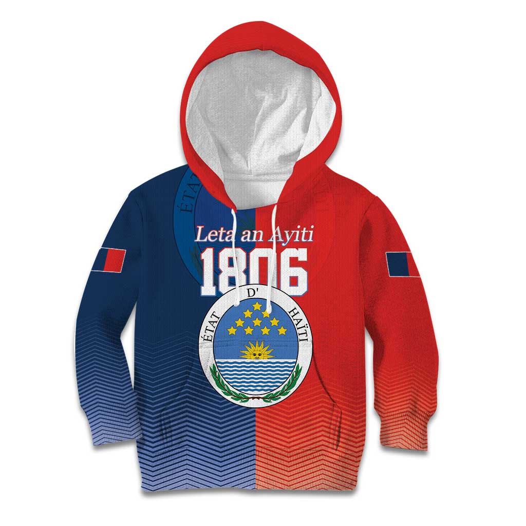 North Haiti State of Haiti Kid Hoodie Leta an Ayiti 1806-1811
