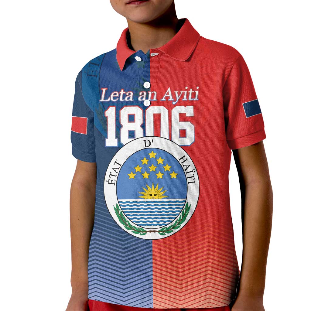 North Haiti State of Haiti Kid Polo Shirt Leta an Ayiti 1806-1811
