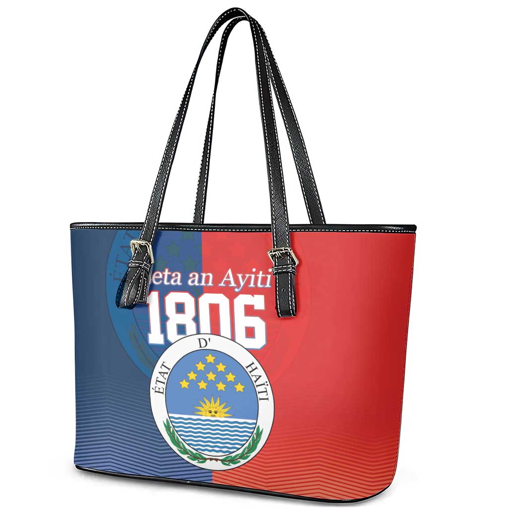 North Haiti State of Haiti Leather Tote Bag Leta an Ayiti 1806-1811