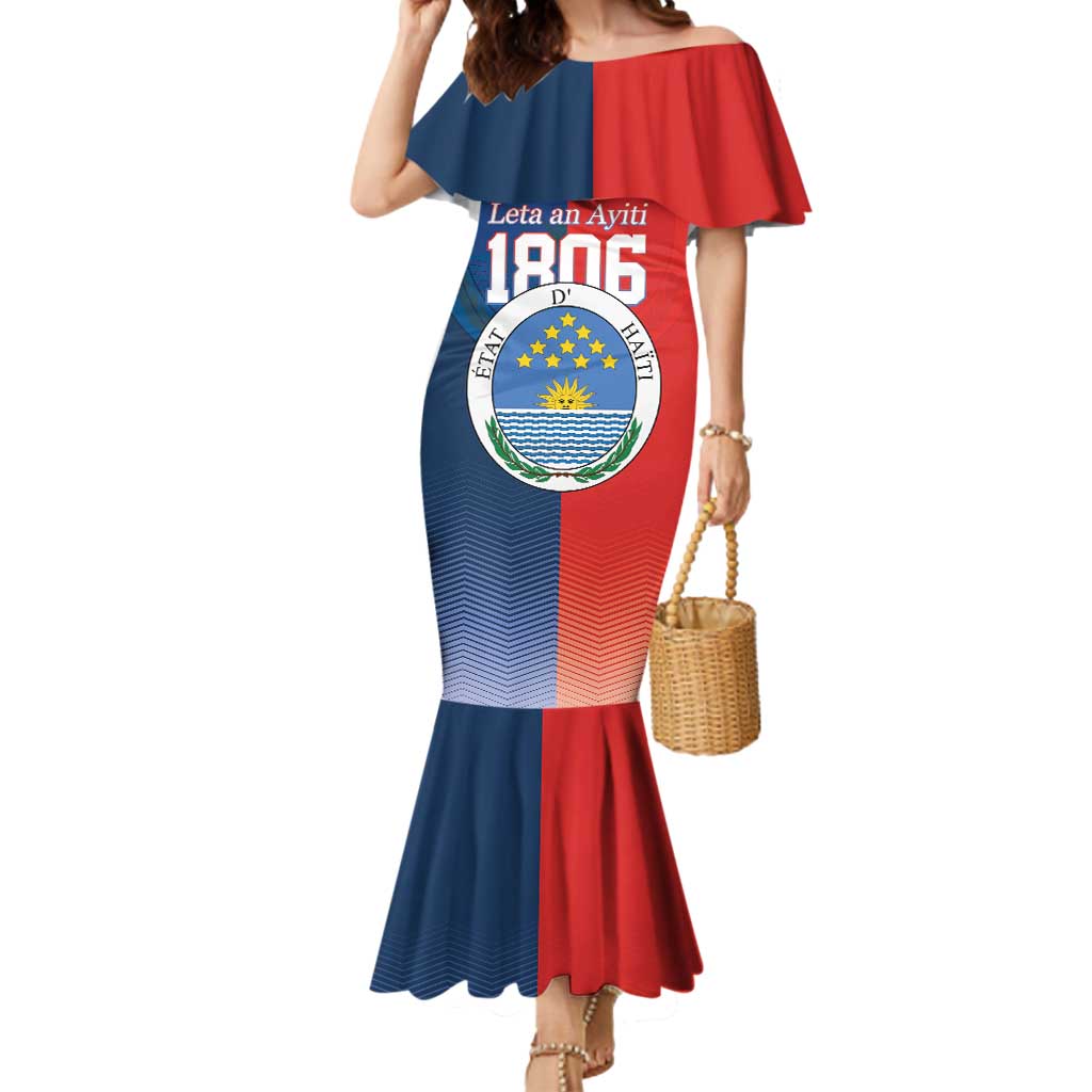 North Haiti State of Haiti Mermaid Dress Leta an Ayiti 1806-1811