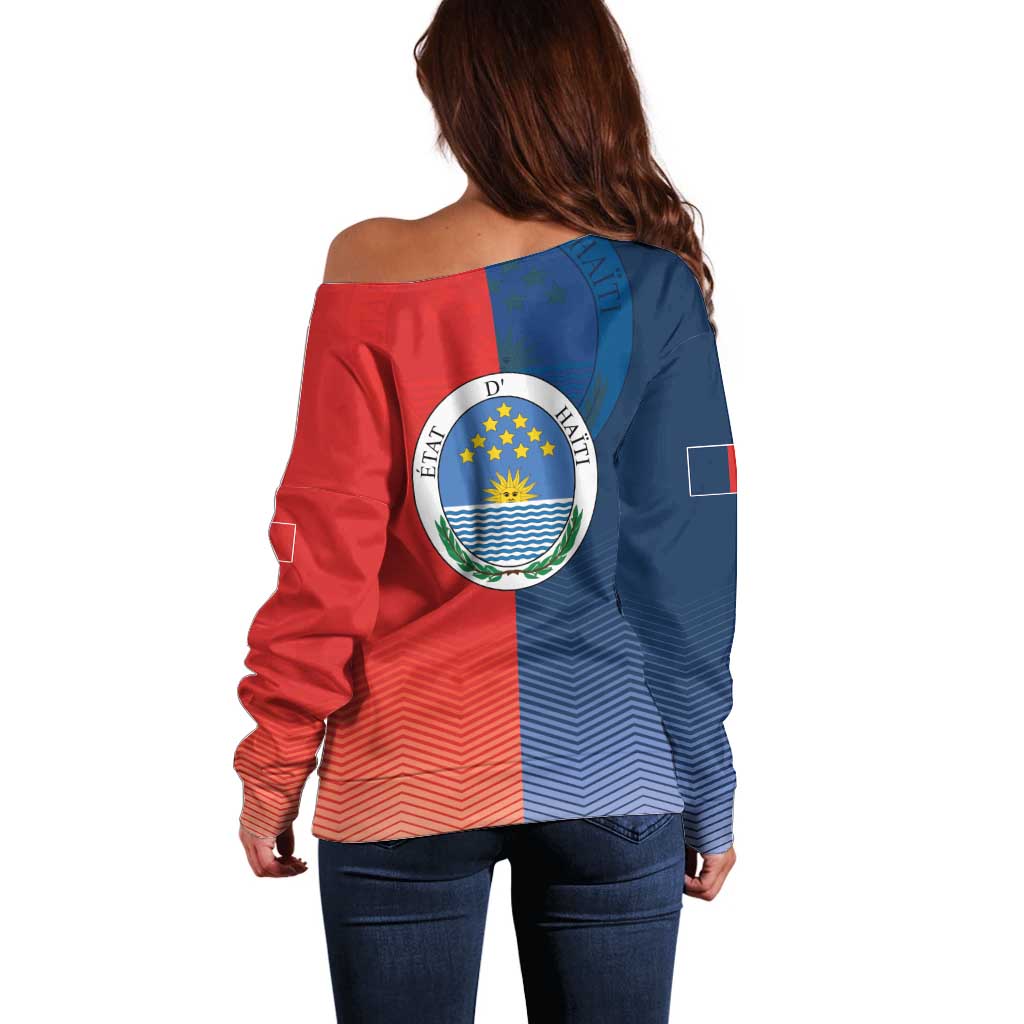 North Haiti State of Haiti Off Shoulder Sweater Leta an Ayiti 1806-1811