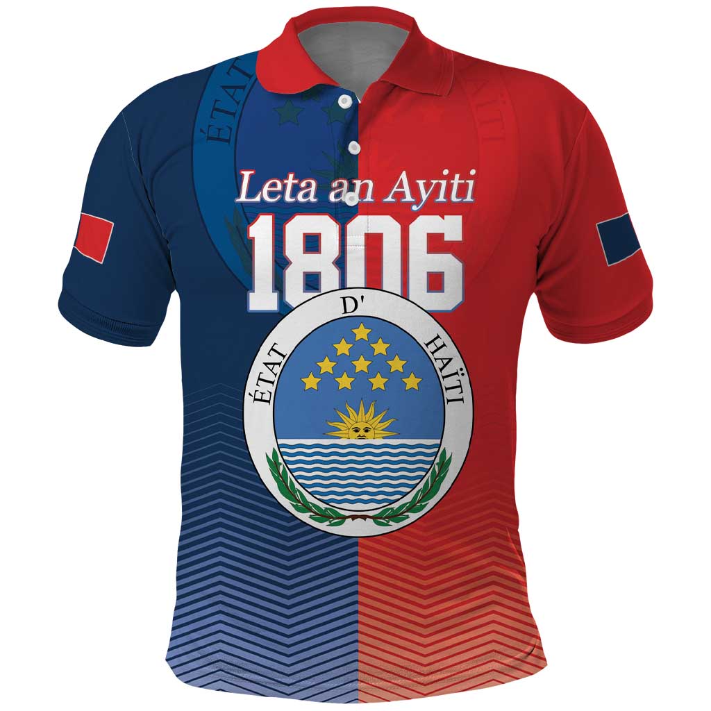 North Haiti State of Haiti Polo Shirt Leta an Ayiti 1806-1811