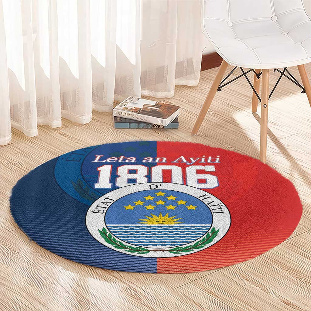 North Haiti State of Haiti Round Carpet Leta an Ayiti 1806-1811