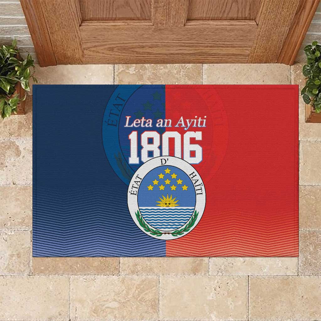 North Haiti State of Haiti Rubber Doormat Leta an Ayiti 1806-1811