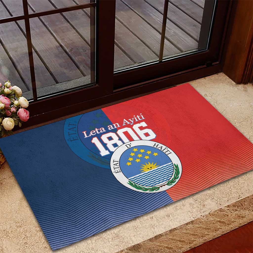 North Haiti State of Haiti Rubber Doormat Leta an Ayiti 1806-1811