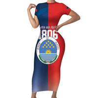 North Haiti State of Haiti Short Sleeve Bodycon Dress Leta an Ayiti 1806-1811
