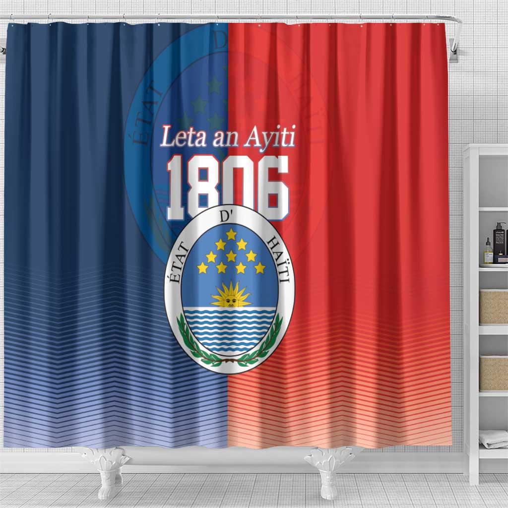 North Haiti State of Haiti Shower Curtain Leta an Ayiti 1806-1811