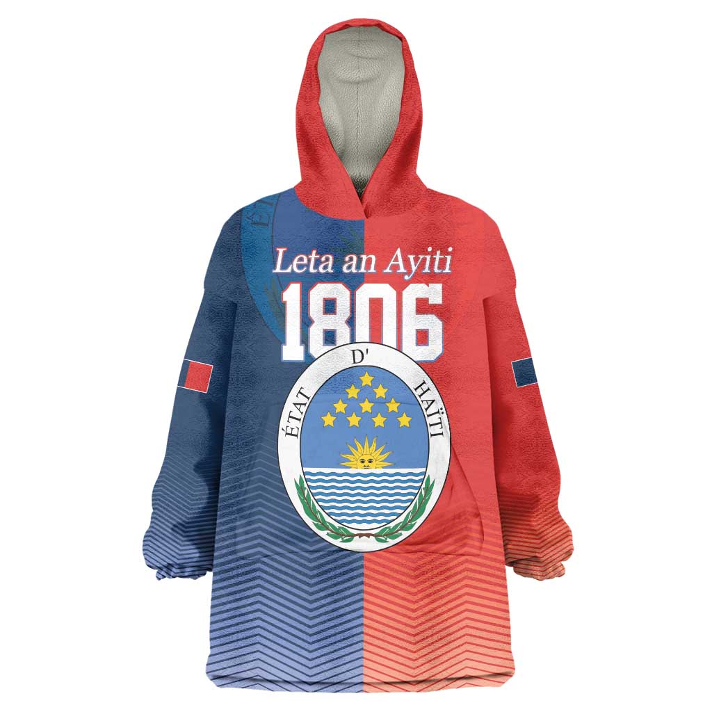 North Haiti State of Haiti Wearable Blanket Hoodie Leta an Ayiti 1806-1811
