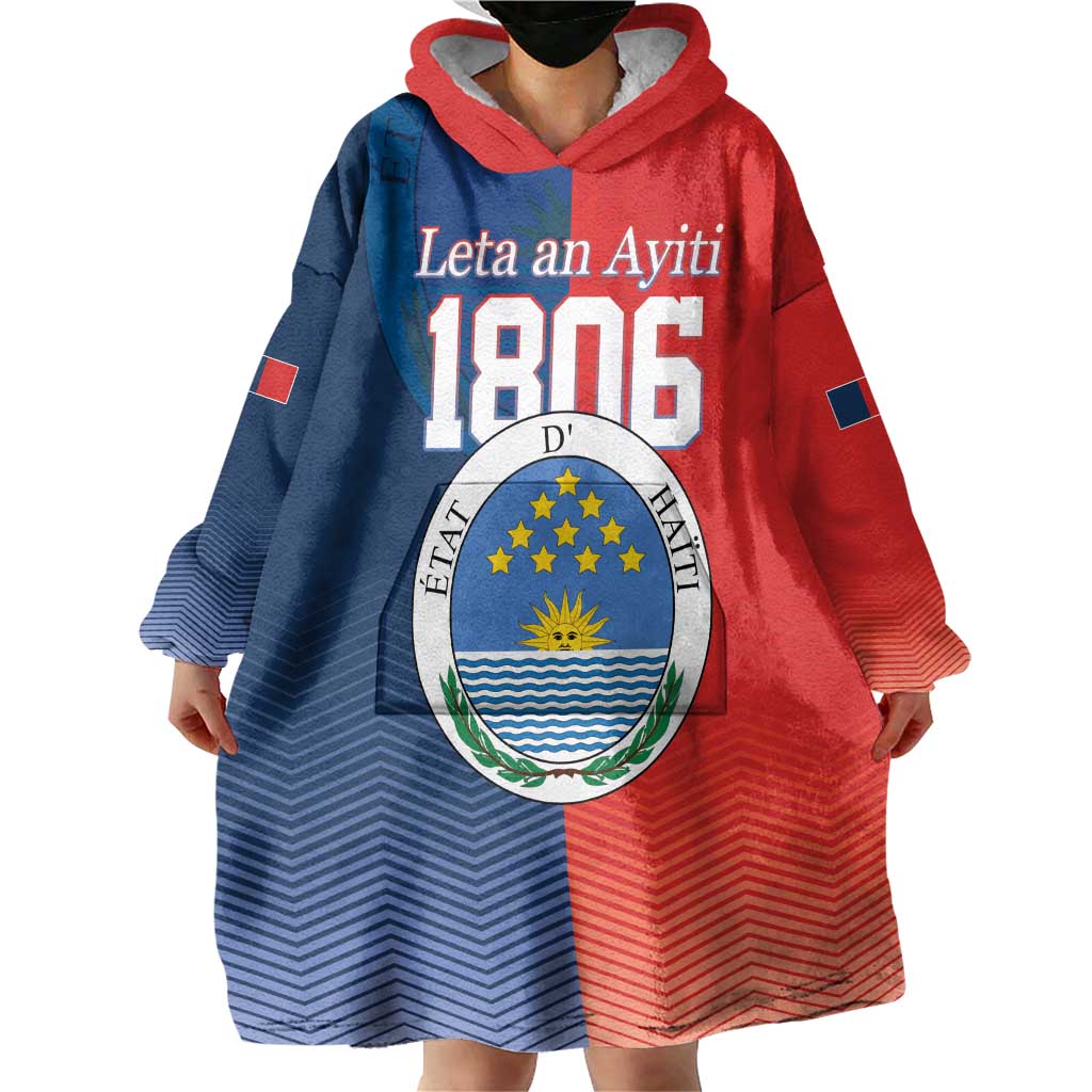 North Haiti State of Haiti Wearable Blanket Hoodie Leta an Ayiti 1806-1811
