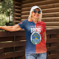 North Haiti State of Haiti Women Polo Shirt Leta an Ayiti 1806-1811