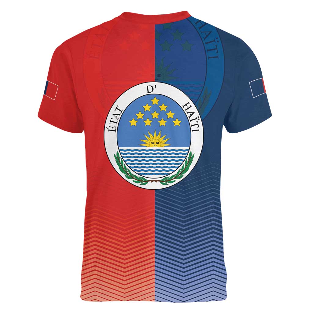 North Haiti State of Haiti Women V-Neck T-Shirt Leta an Ayiti 1806-1811