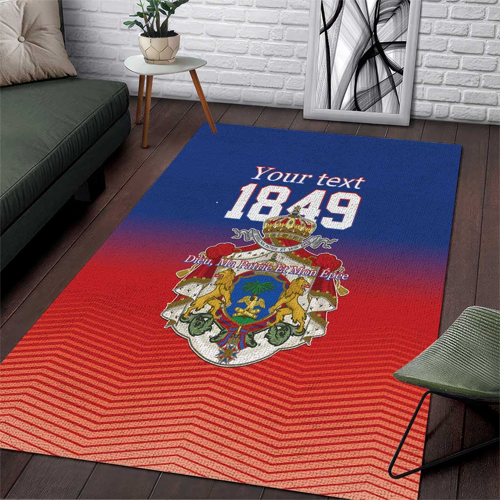 Personalized Haiti Second Empire Area Rug Anpi an Ayiti 1849-1859