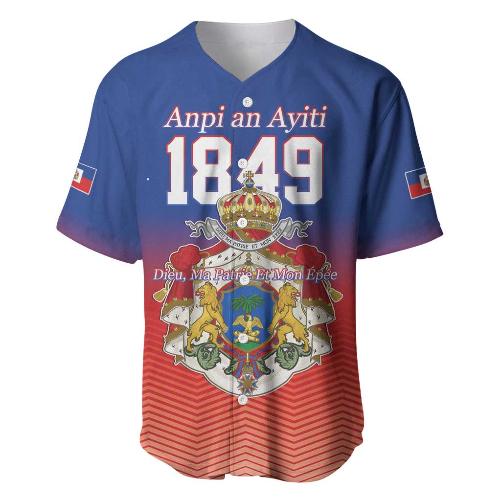 Personalized Haiti Second Empire Baseball Jersey Anpi an Ayiti 1849-1859