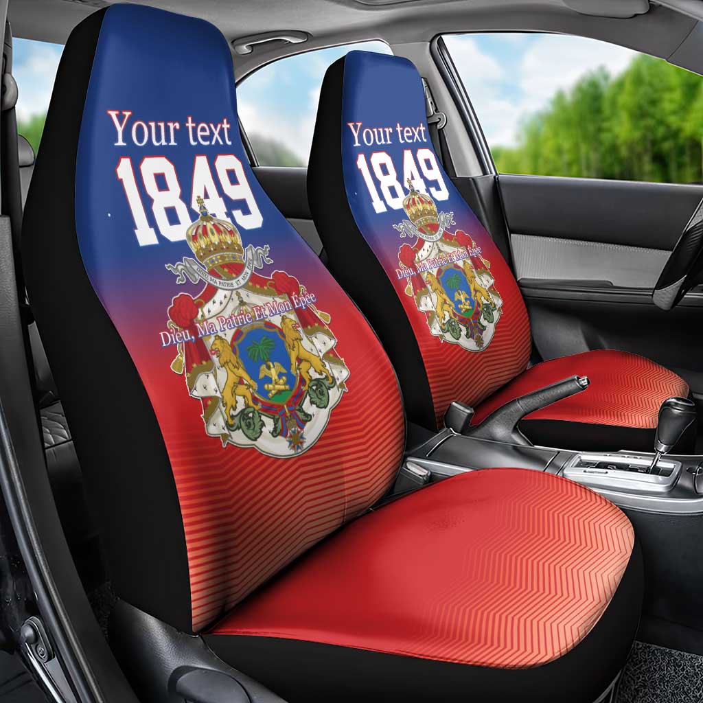 Personalized Haiti Second Empire Car Seat Cover Anpi an Ayiti 1849-1859