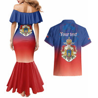 Personalized Haiti Second Empire Couples Matching Mermaid Dress and Hawaiian Shirt Anpi an Ayiti 1849-1859